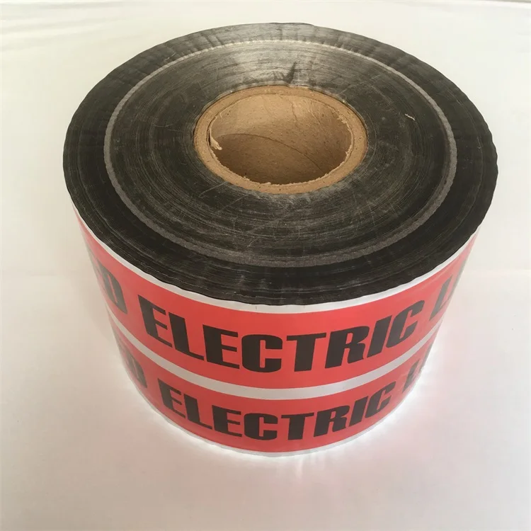 Подземная детекторная предупреждающая лента, отслеживаемая предупреждающая лента, магнитная маркировочная лента