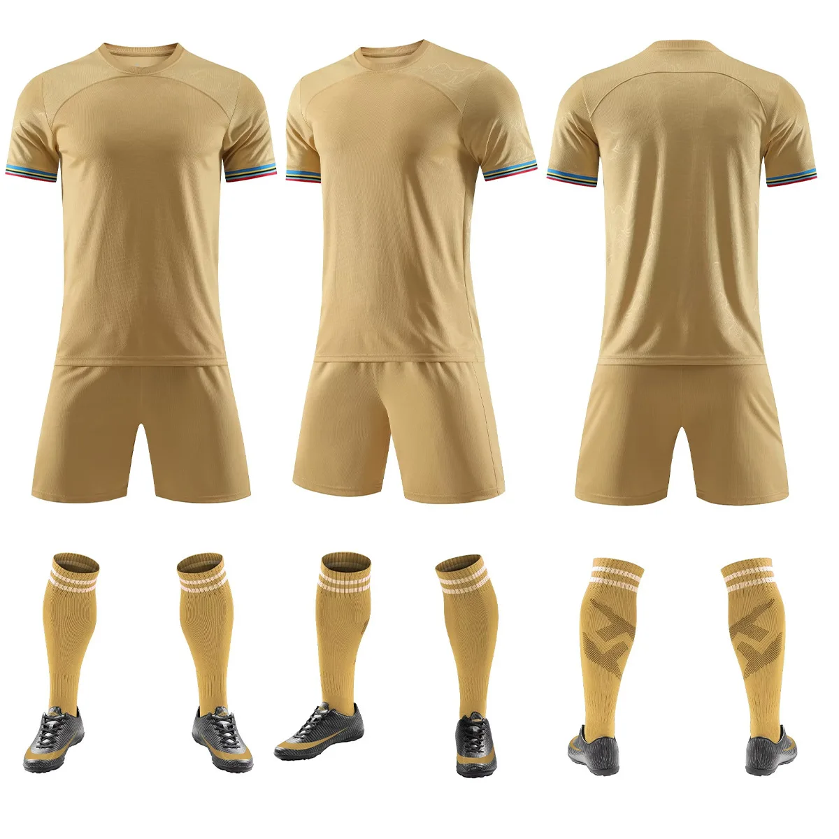 Quick Dry Jersey Football Shirt Men clothes Uniform Sublimation Retro Soccer Jersey Set Kits Soccer Wear