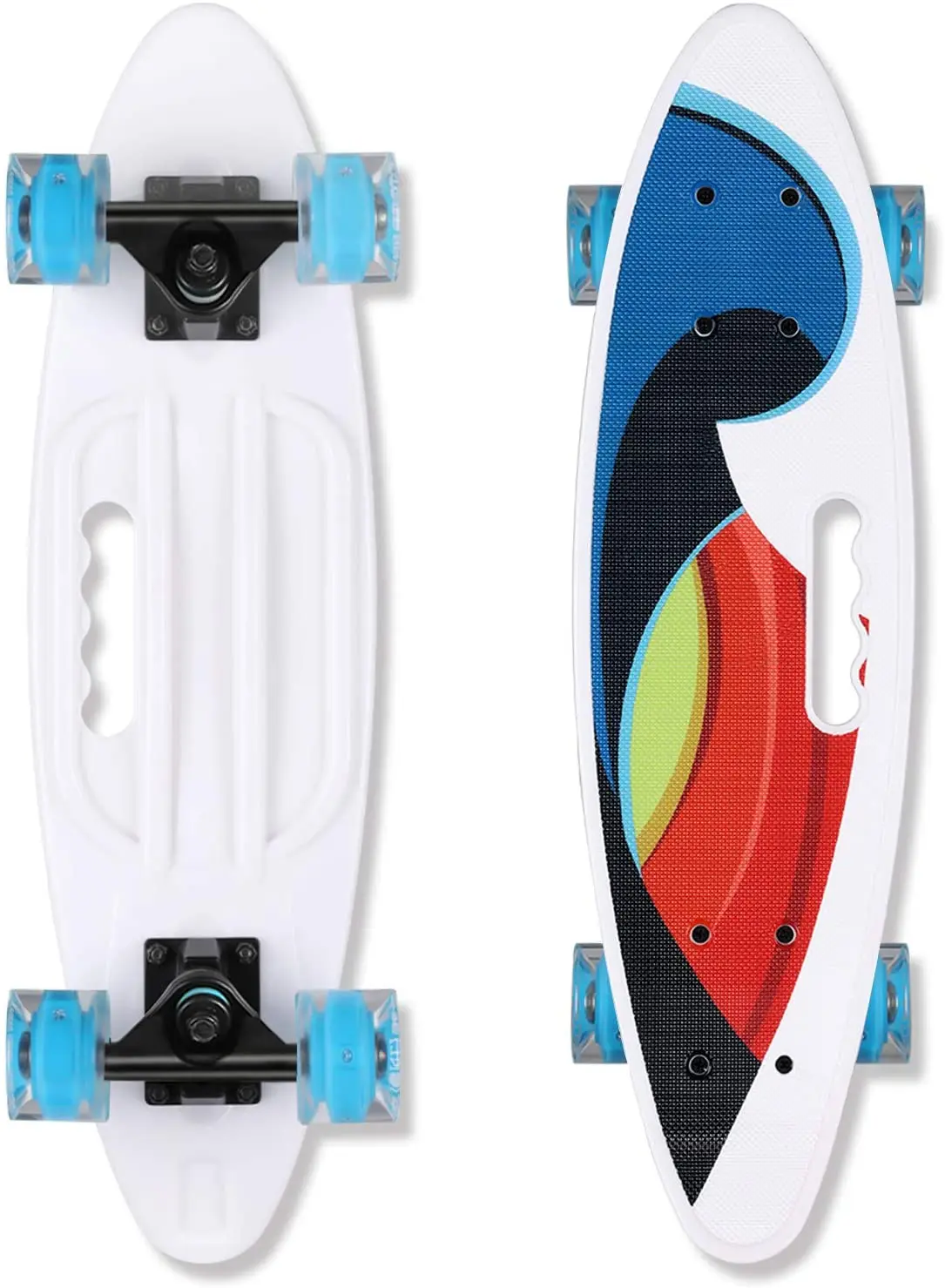 High Quality Fish skateboard Mini Cruiser penny board Four-wheel skate board