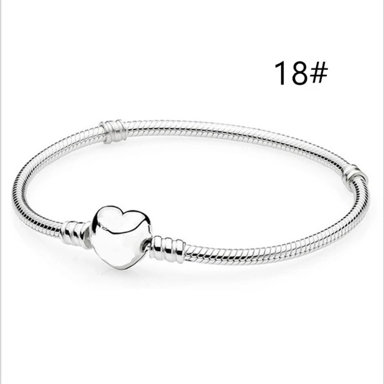New Wave Snake Bone Chain Copper Silver Plated Bracelet Running Bead Bracelet Electroplating Alloy Bracelet