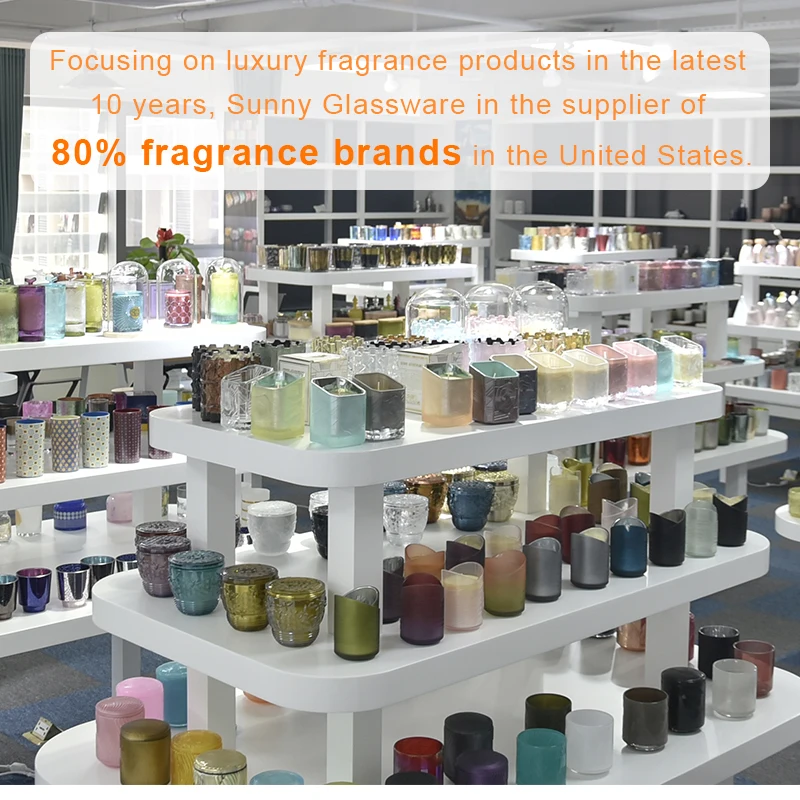 Контейнер для стеклянных свечей со стеклянной крышкой 12 унций