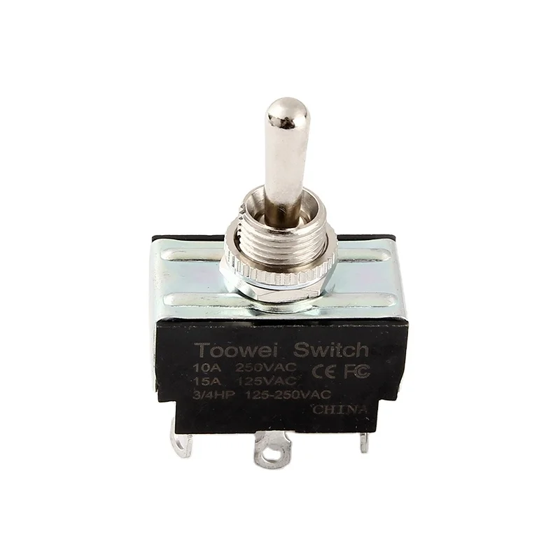 Mini Industrial 10A 250VAC 15A 125VAC Toggle Switch China Double pole 3way (on)-off-(on) double way momentary T6025U