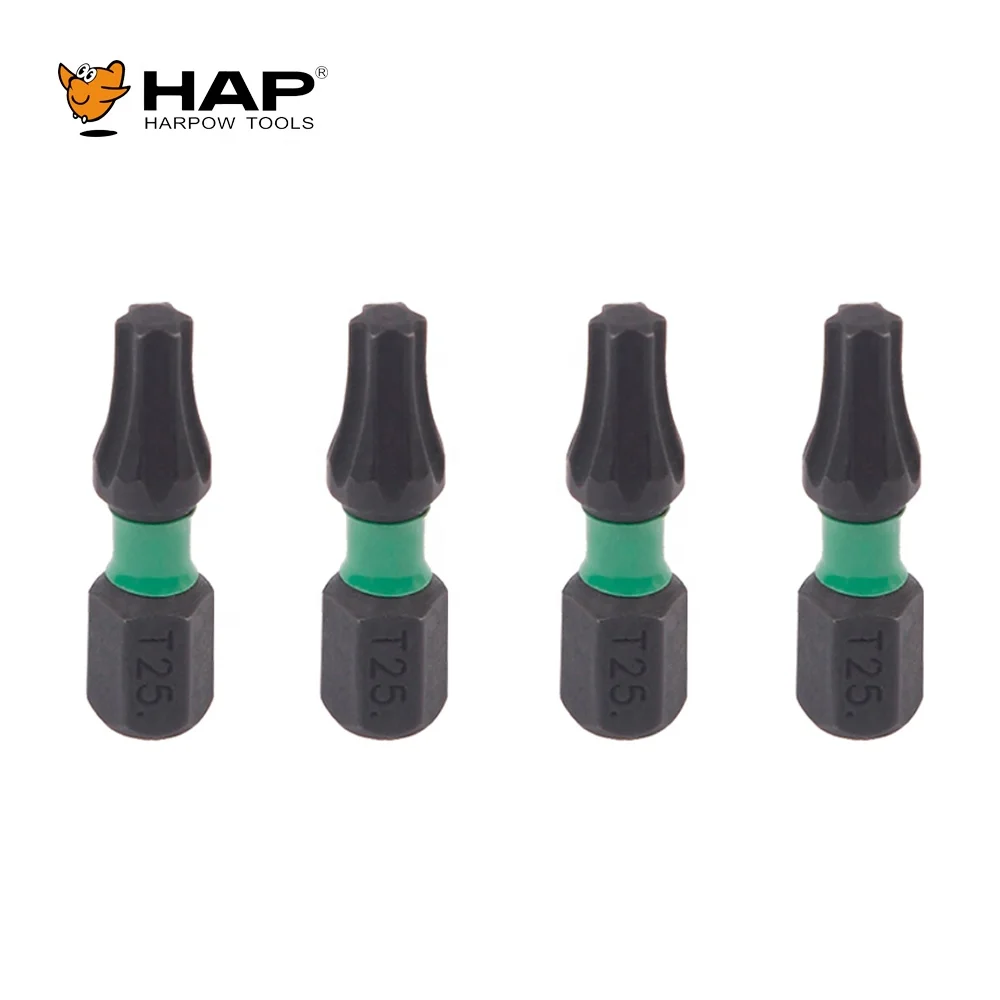 Best Selling Product Torx Power Bits 10PCS Double Blister Packing T25 25MM Impact Screwdriver Bit Set