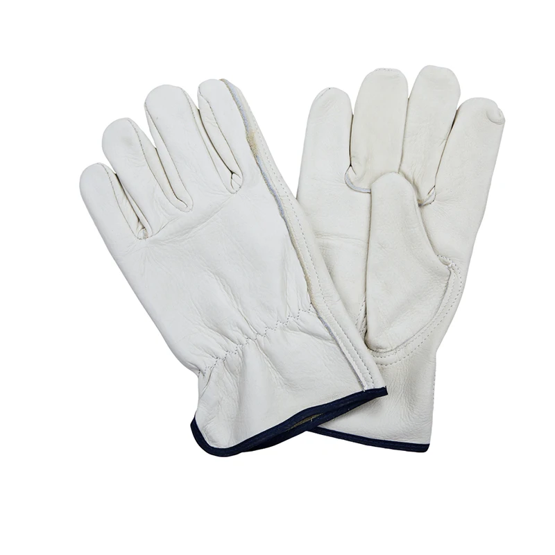 LC10021 A Grade Safety Soft Goatskin Leather Driver Construction Working Gloves Industrial For Men General Purpose Gloves