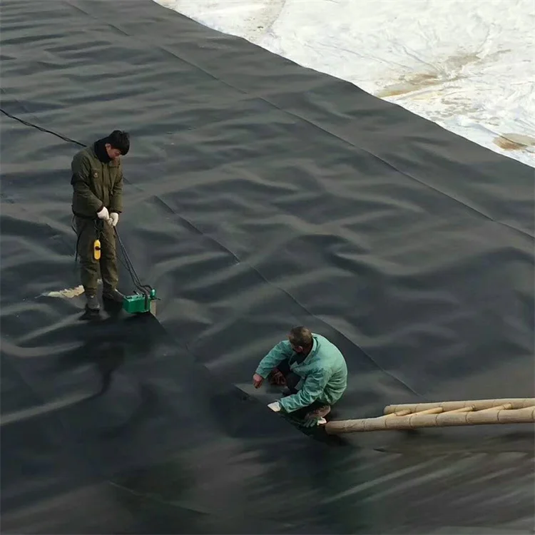0.5mm Fish Farm Pond Liner 0.7mm Waterproof Geomembranas HDPE Liner Manufacturer 1mm Hdpe Geomembrane for Pond