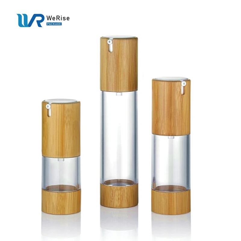 Trade Price  Airless Plastic Spray Pump Bottle Transfer Printing Airless Bottle Lotion Bottle with AS Cap