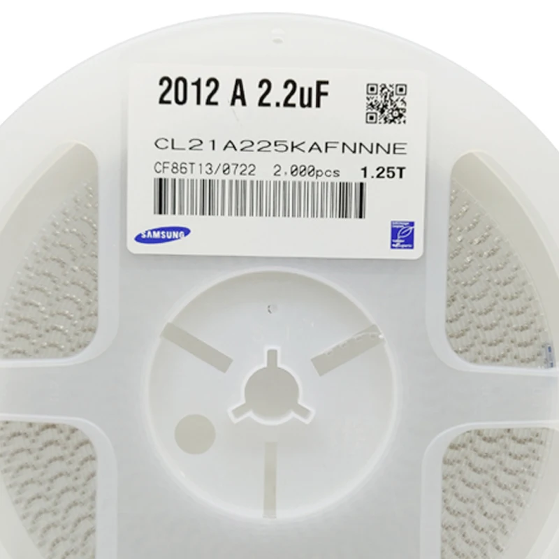 
Original Product MLCC Multilayer Chip 0805 2.2UF 10% 225k 25V SMD Ceramic Capacitor 