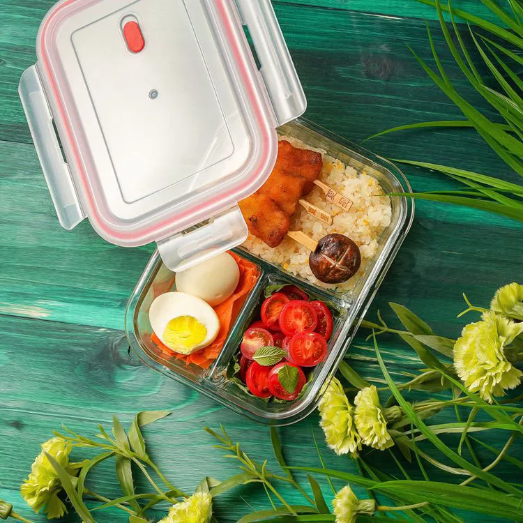 LYP025 square shape large glass bowl salad bowl fish bowl food storage container glass material wholesale ice cream containers