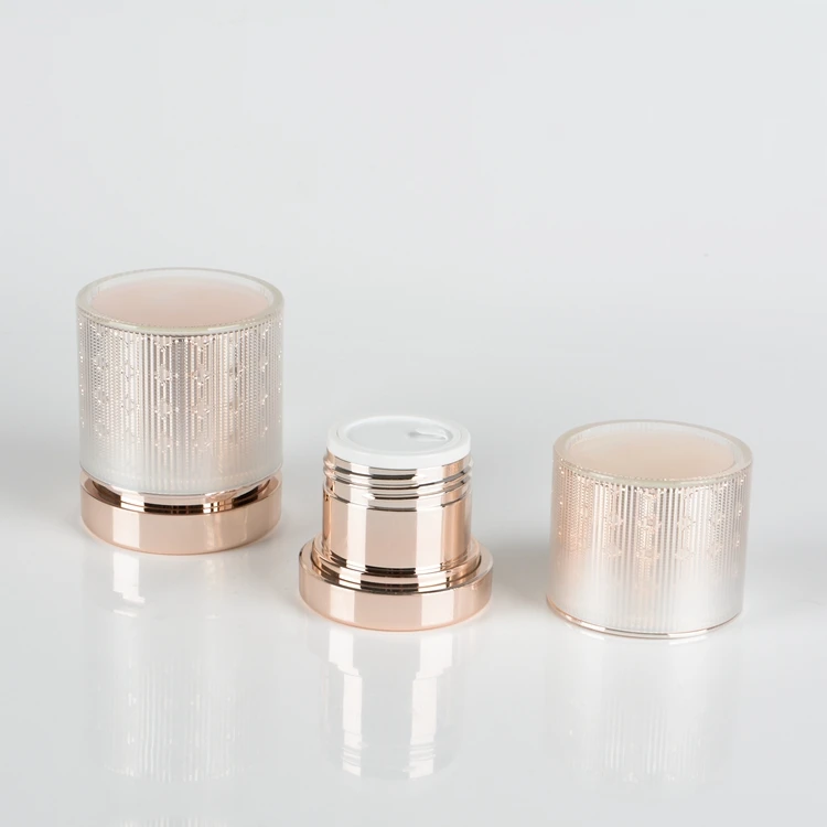 
Chinese cosmetic packaging acrylic 200ml airless bottle 50ml plastic jars 