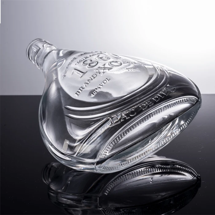 70cl уникальные винные стеклянные бутылки для xo бренди виски