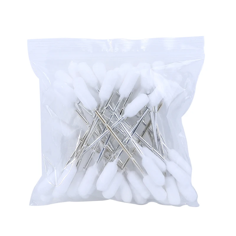 High-Quality Silver Stick Cotton Swab with Absorbent Tips for Precise Application of Skincare Products
