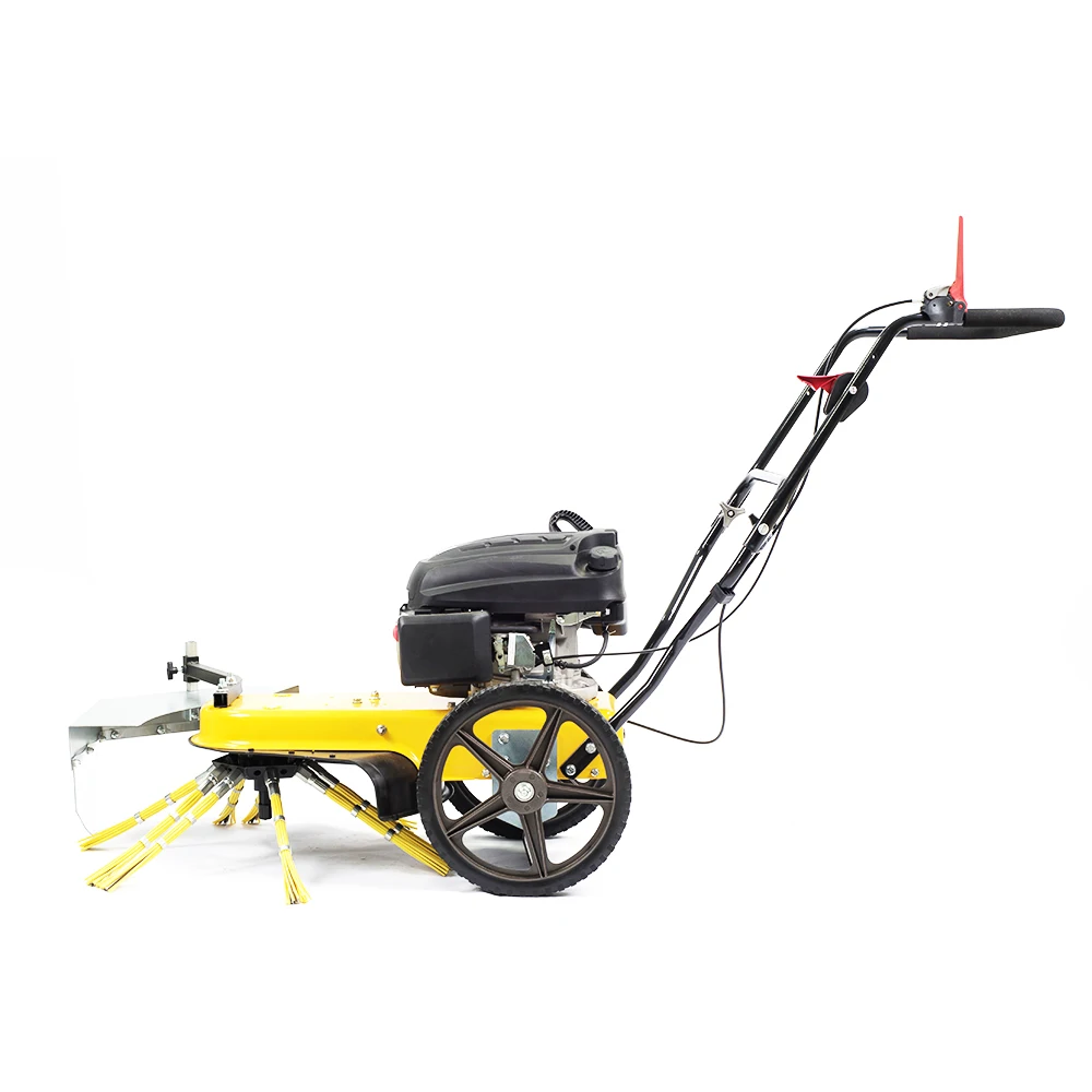 Manufacturers china wholesale Gasoline Weed Cutting Machine Hand Push Lawn Grass Cutter with  Wheels
