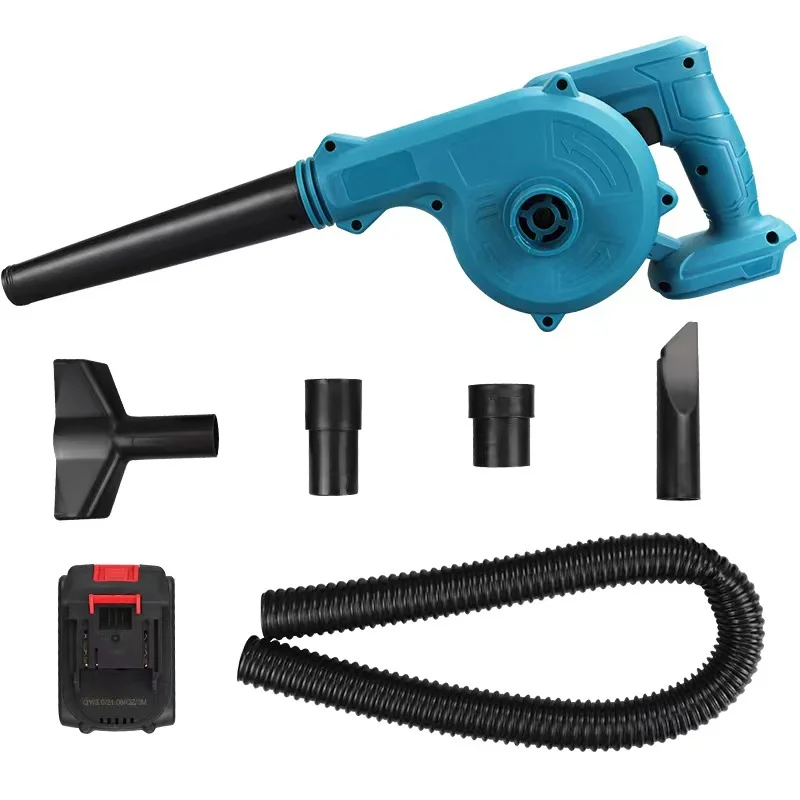 21V Mini Leaf Blower Cordless Electric 5.4 Kpa Noise Free Air Leaf Blower with Battery and Charger for Lawn Care