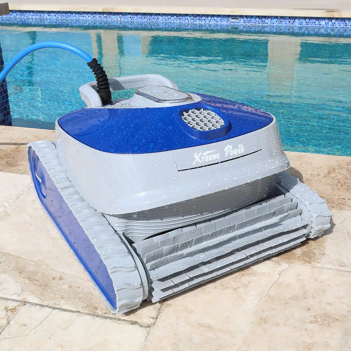 HOTOOK Custom Logo Wireless Strong Suction Dual Motors Piscina Above Ground Flat Cordless Automatic Swimming Cleaner Pool Robot