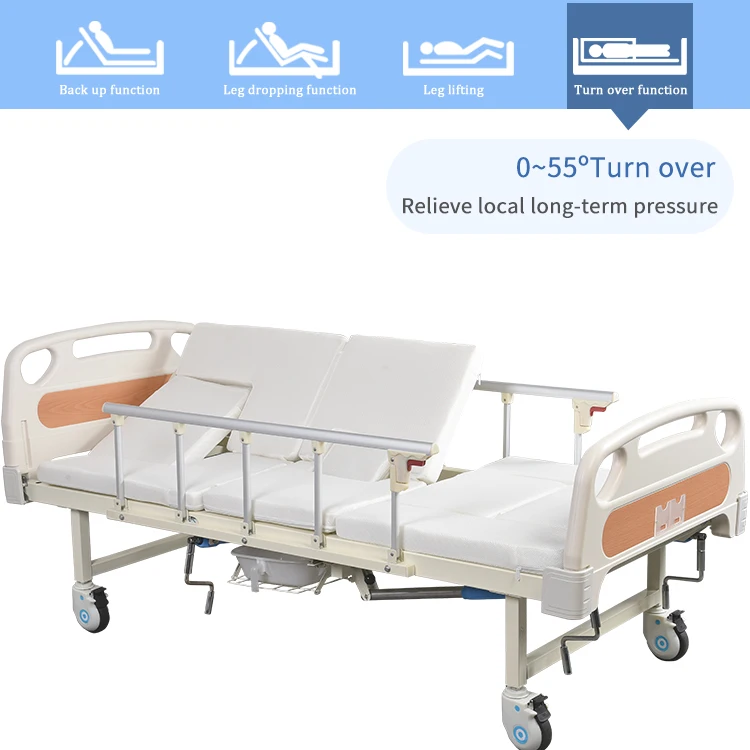 
paralyzed elderly used cheap Price rotating hospital bed with commode 