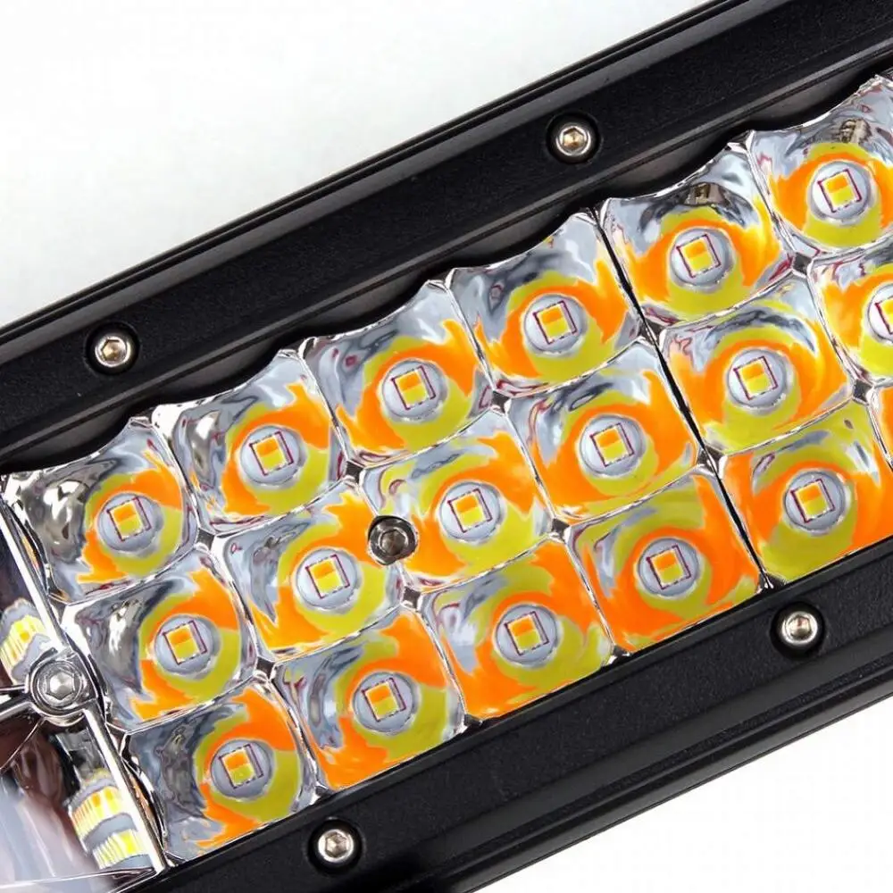 Multi Lighting Modes Amber White Strobe 20 Inch 288W Car Flash Led Light