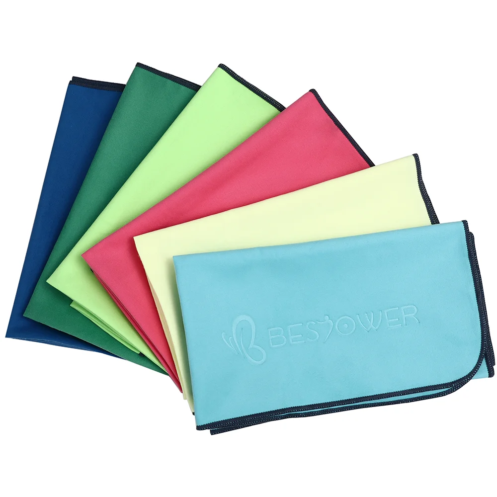 wholesale custom summer recycled quick dry rpet microfiber suede beach towel with Logo