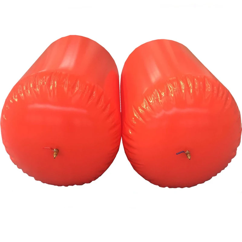 Eco friendly Customized PVC 10m3 Family size red mud biogas storage tank methane gas holder Durable biogas storage balloon