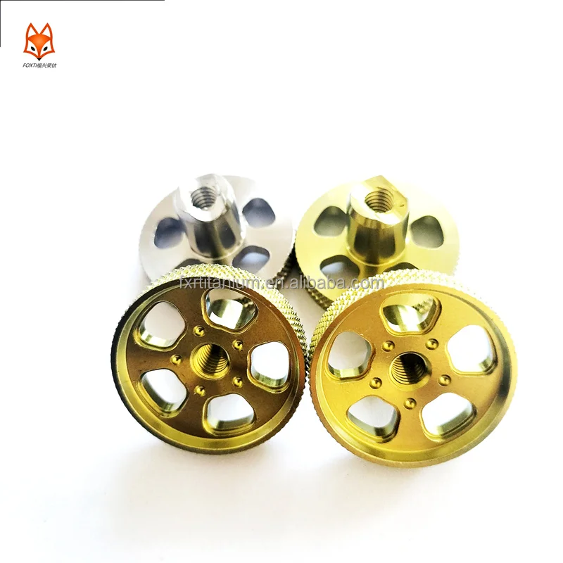 factory custom CNC product Gr5 colorful anodized PVD coated motorcycle brake lever swing arm Titanium Rear brake rocker arm part