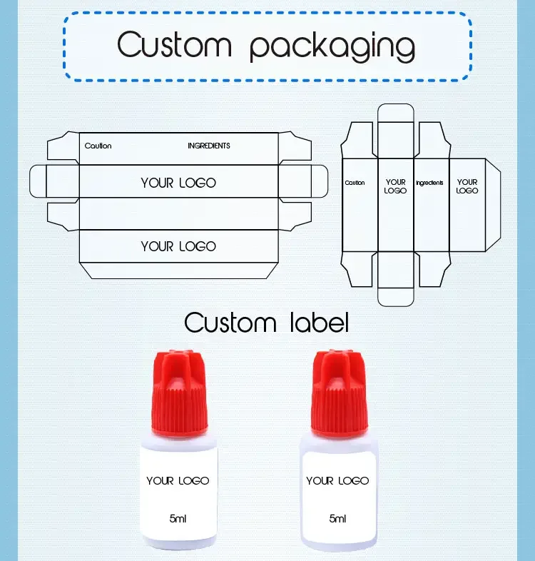 Lava beauty EGM korea strong black quick false strip wholesale private label custom Adhesive s+ eyelash eye lash glue