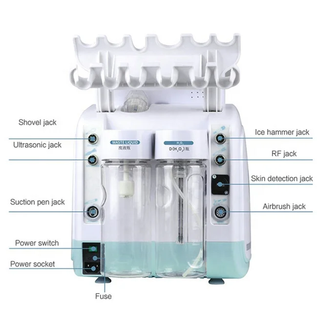 7in1 multifunction hydrofacials beauty machine hydro dermabrasion with skin detector