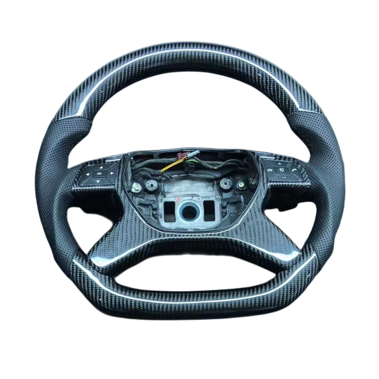 Customized carbon fiber steering wheel suitable for Mercedes ML GL GLS GLE W463 W212 AMG Carbon Steering Wheel