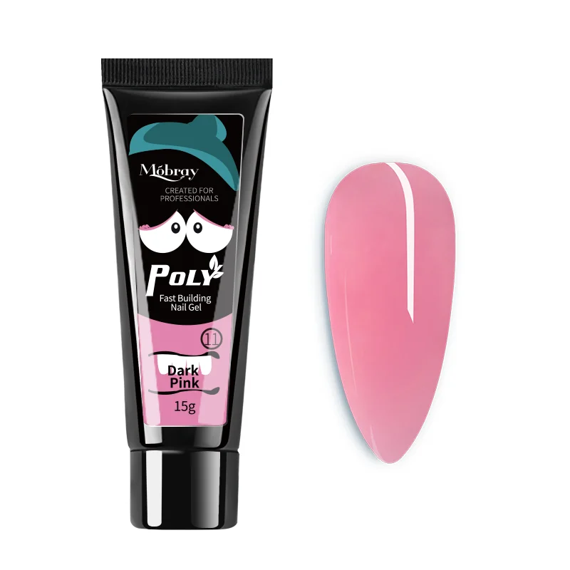 Mobray Wholesale 15g Gel Polish Quick Building for Nails Uv Glues 200 Colors Extensions Nail Poly Gels