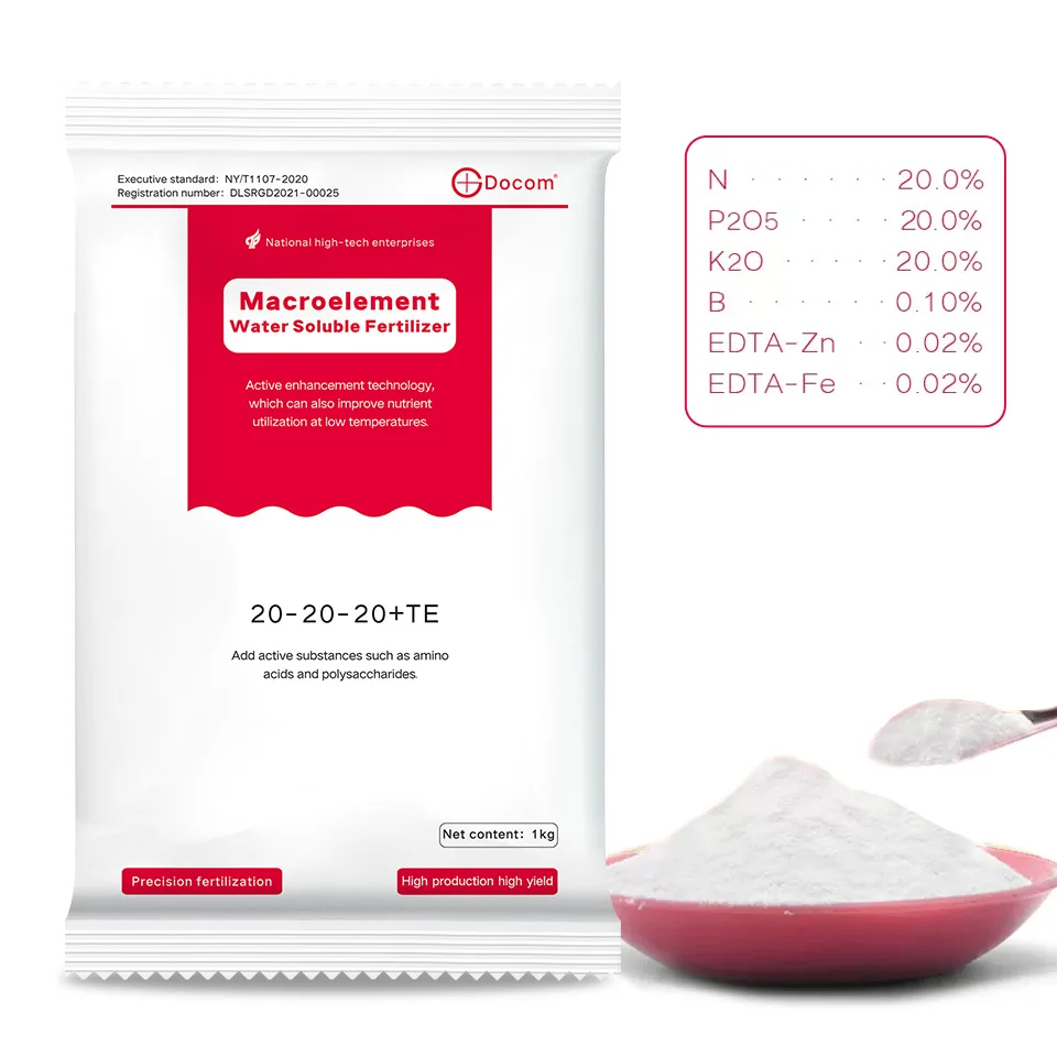 Full Nutrients Nitrogen Phosphate Potassium Fertilizer Water Soluble 20-20-20 fertilizer for Fruit