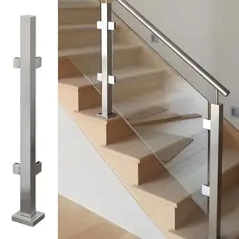 Column villa duplex loft fence platform bay window Balcony Guardrail Balustrade aluminum alloy Stair handrail railing