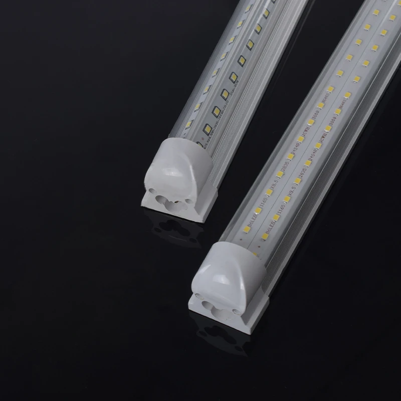 Manufactured in China opalescent hood and transparent glass hood Aluminum 9w 18w 24w 36w 48w T8 Led Indoor Lighting light tube