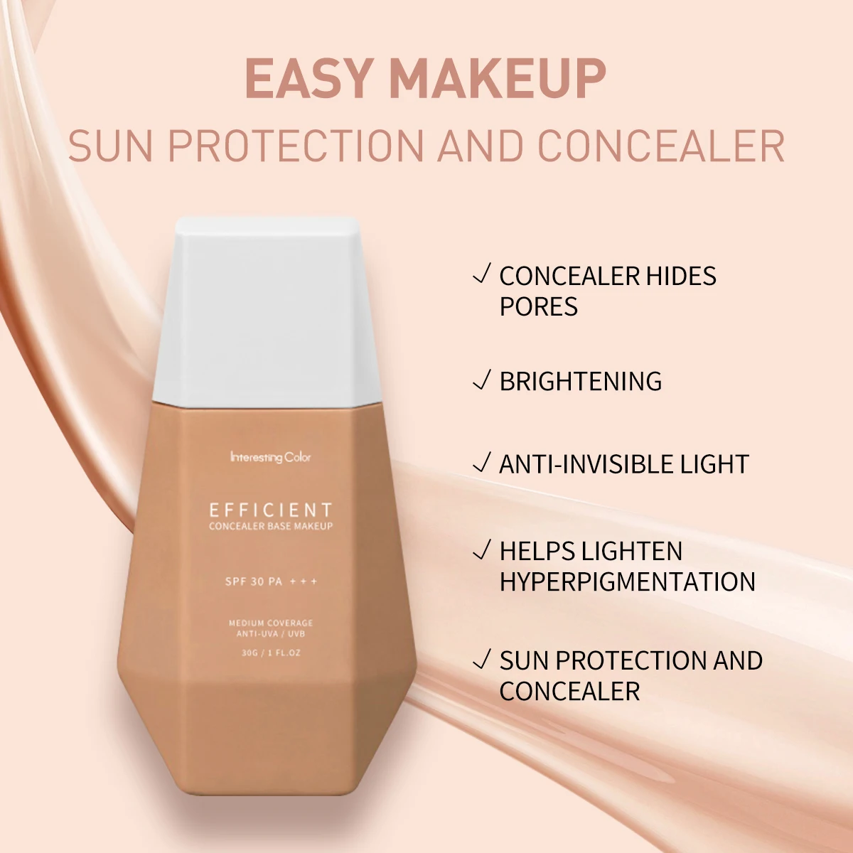 Best Seller Cosmetics Products Concealer Base Makeup Face Primer Sunscreen Spf 30 Anti UVA UVB Full Coverage Foundation Liquid