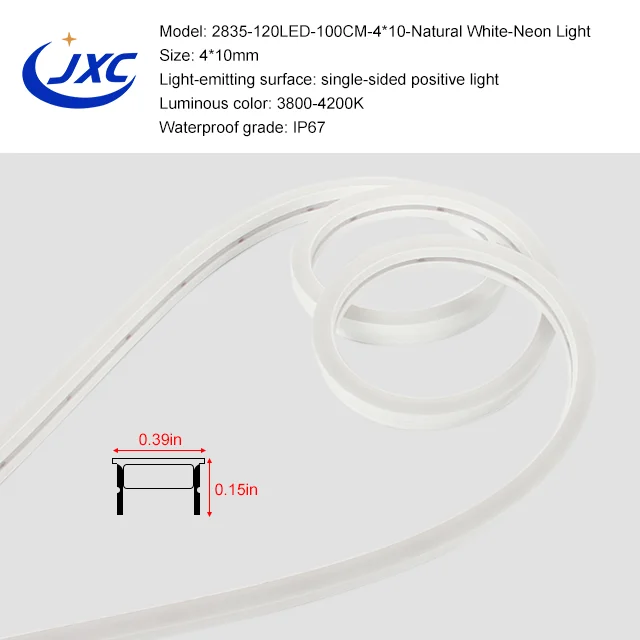 Outdoors Flexible Luces  LED Lights Neon LED Strip RGB Words Decoration Sign Letter Bar Dimmable Neon IP67 Waterproof 12V