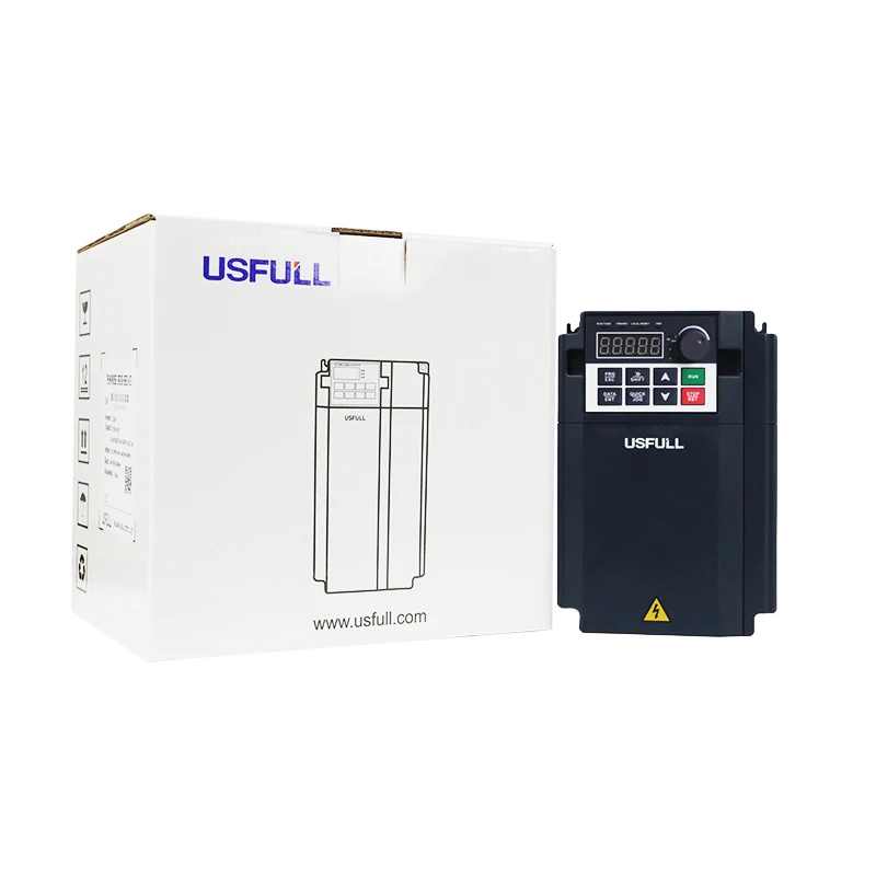  USFULL 0.75kw 220V 380V 1hp single three phase VFD ac driver with mppt function low frequency
