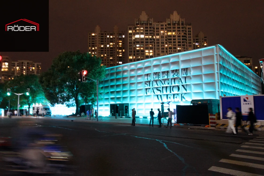 
China prefabricated light exhibition hall with customized design 