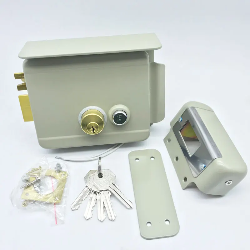 Wholesale Door Locks Set Electric Brass Cylinder Metal Access Control System Interlligent Electronic Rim Lock