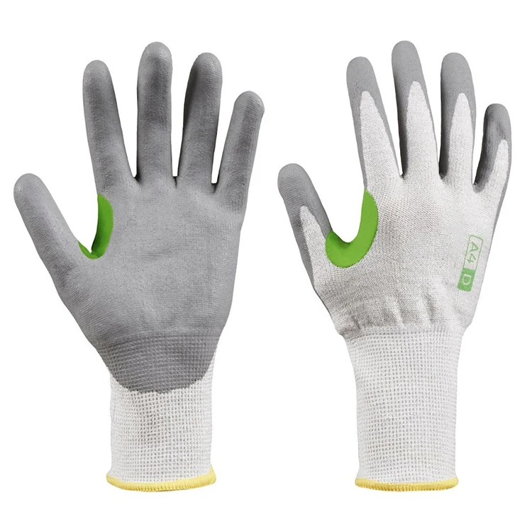 anti cut resistance Level 5 UHMWPE Knitted Nitrile Palm Oil Resistance Gloves Cut Resistant