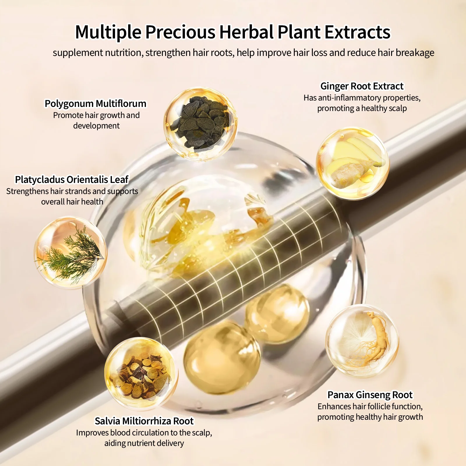 Natural hair regrowth serum vegan hair loss treatments serum for hair growth