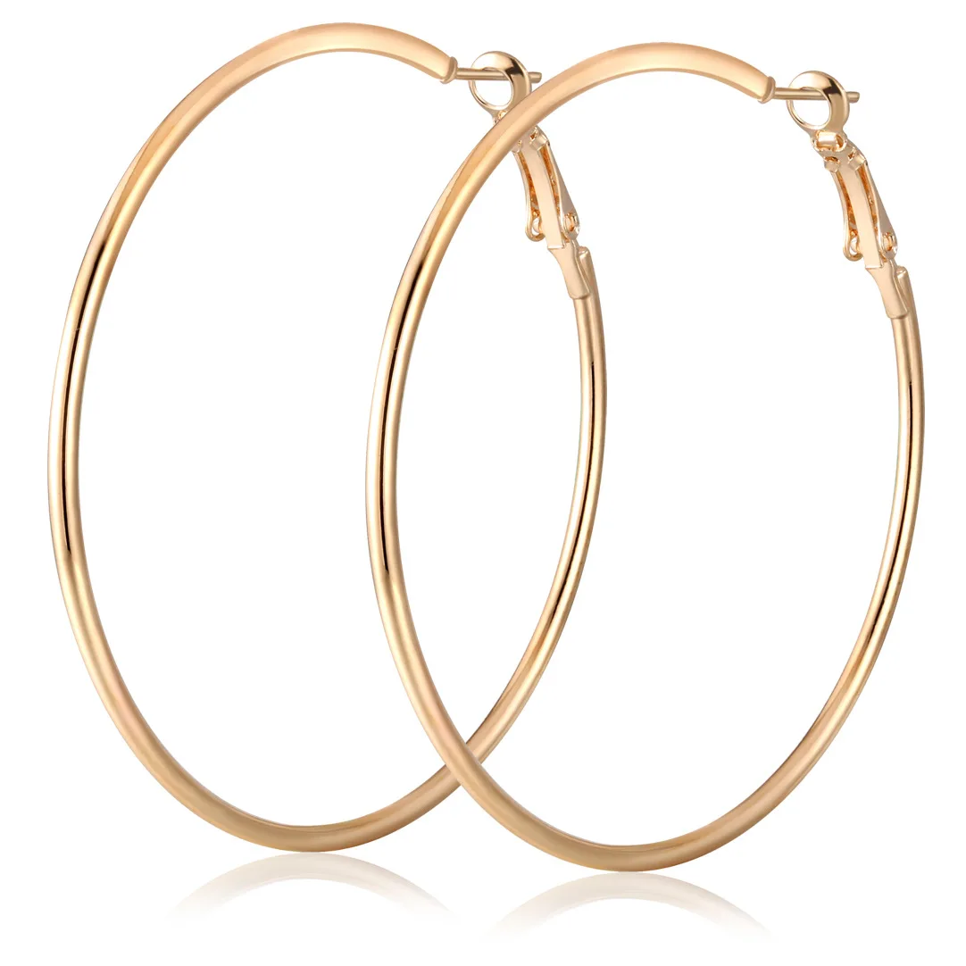 Large Size  Hoop Earrings Stainless Steel Hoop Earrings for women Punk Style Earrings for Ladies