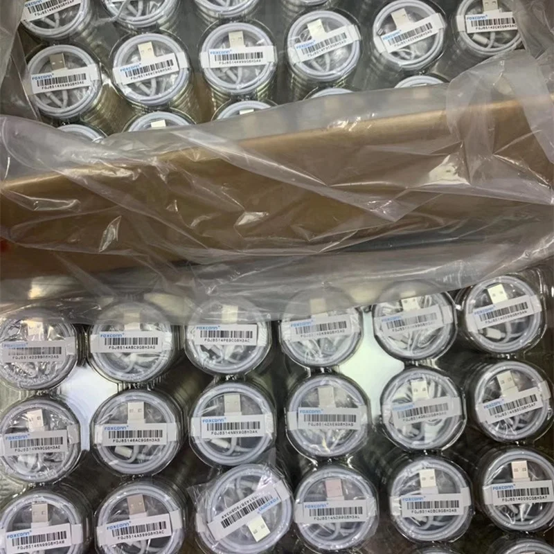 Original Foxconn 1M Usb Cable For iPhone 15 14 Pro Max Fast Usb Charger Cable for iPhone 6 7 8 X XR XS Max 13 12 11 Pro