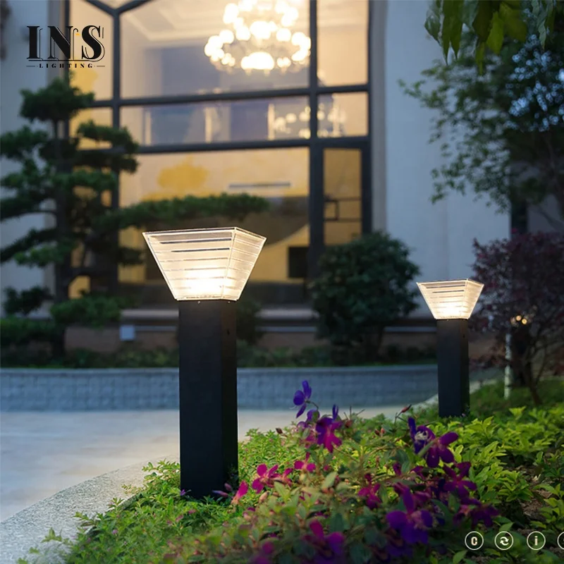 Waterproof IP65 courtyard pathway sidewalk garden lamp outdoor lights led solar lawn