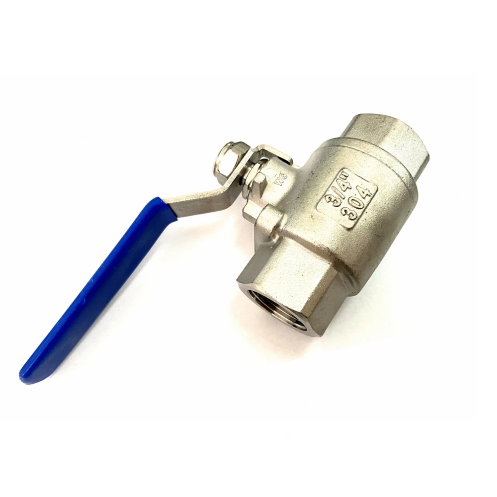 Hydraulic NPT threaded 2pcs stainless steel ball valve for water