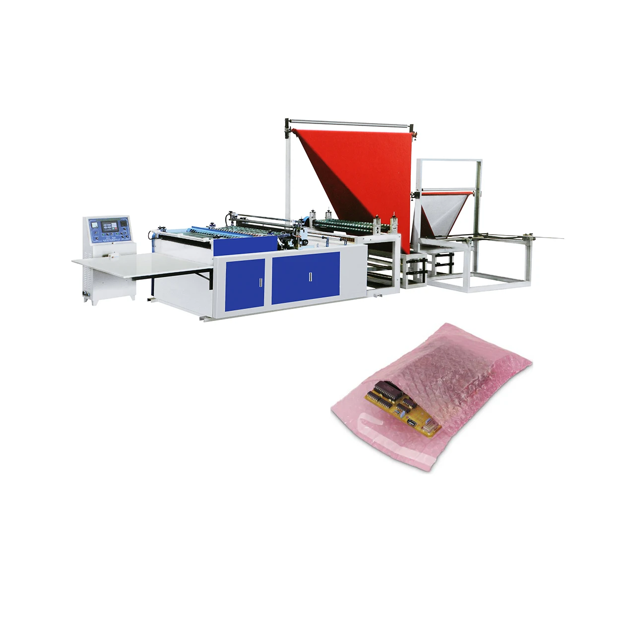 Автоматическая машина для производства воздушно-пузырчатых пакетов, машина для производства пластиковой пленки, цена, распродажа