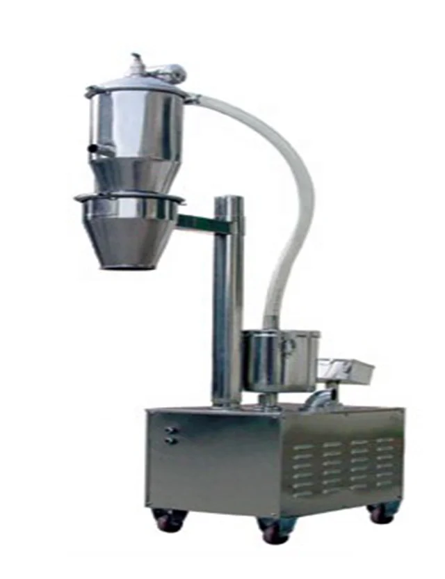 Stainless Steel Chemical Powder Pneumatic Vacuum Conveyor With Dust-free Feeding Station