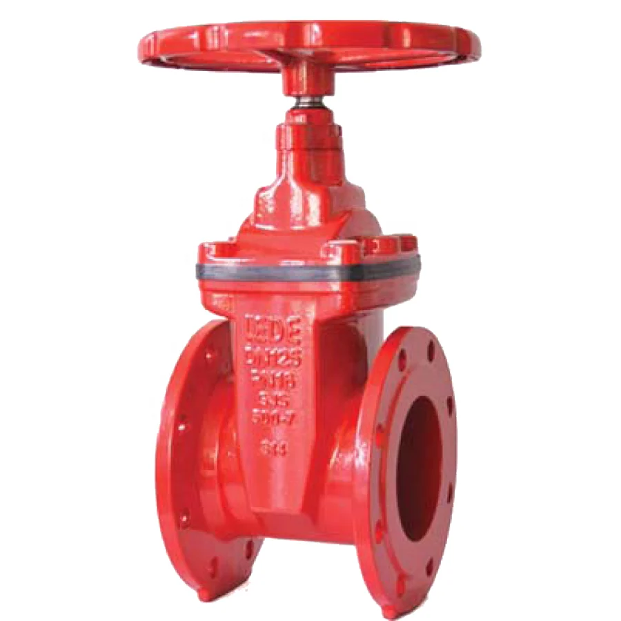 Дин F4 фланцевый упругий сидячий затвор NRS