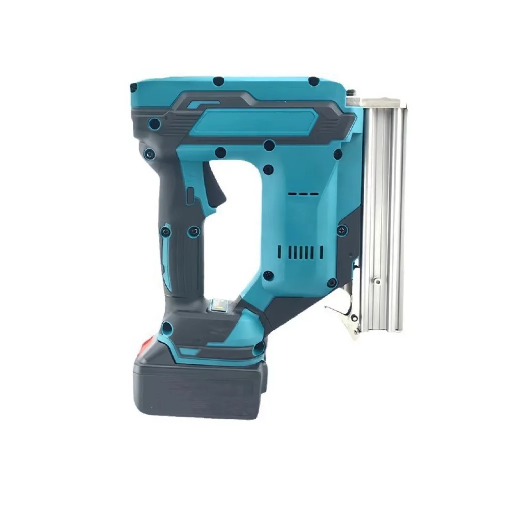 BOLIU 21V Battery 2Gear Brushless Electric Gun Cordless 1022J U Stapler  for Furniture 1 Set Nails Woodworking Power Tool