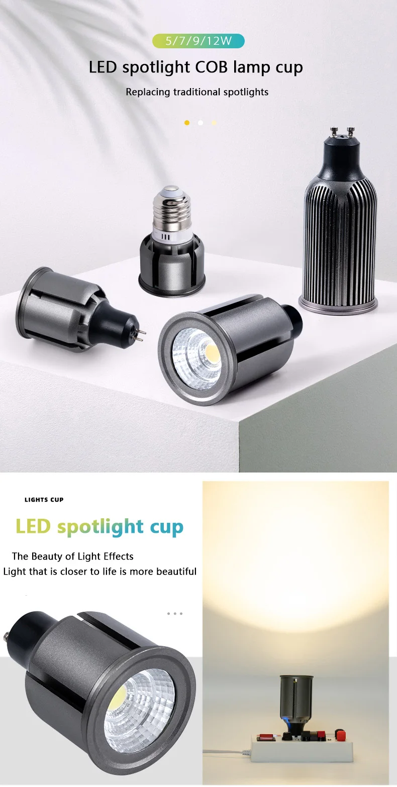 High Quality 85-265V MR16 5W 7W 9W 12W Led Bulbs GU10 Spotlight Lamp Bulbs