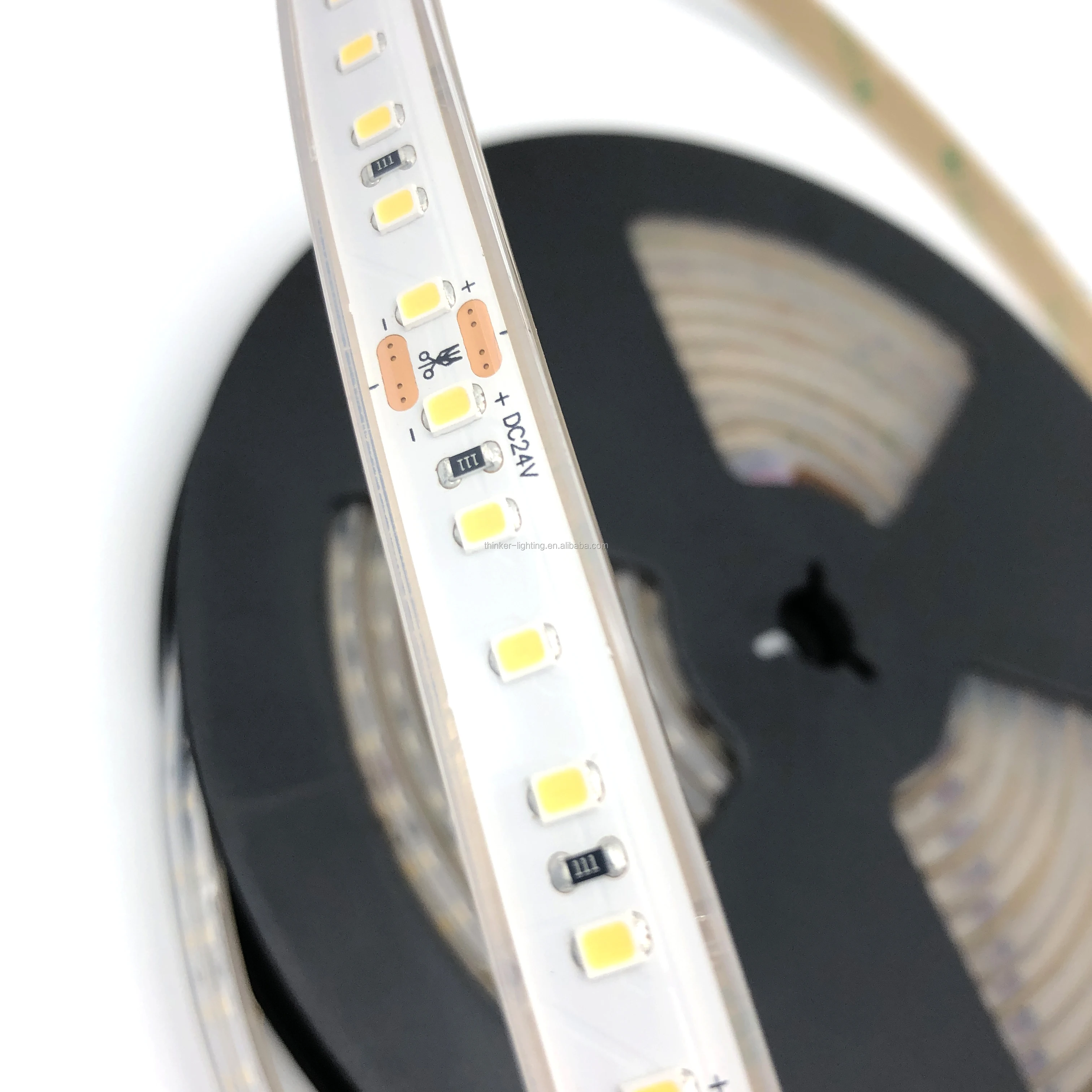 High Consistency Narrow PCB SMD2835 High Density 600LEDs/m LED Stripe light