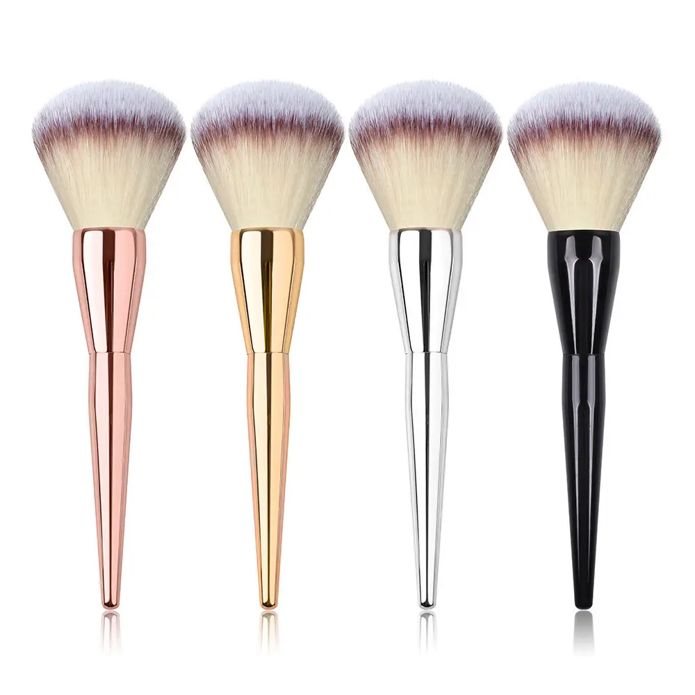 Luxury Super Big Crystal Large Powder Brush For Makeup Black Handle Makeup Brush Powder Brush Accept Private Label