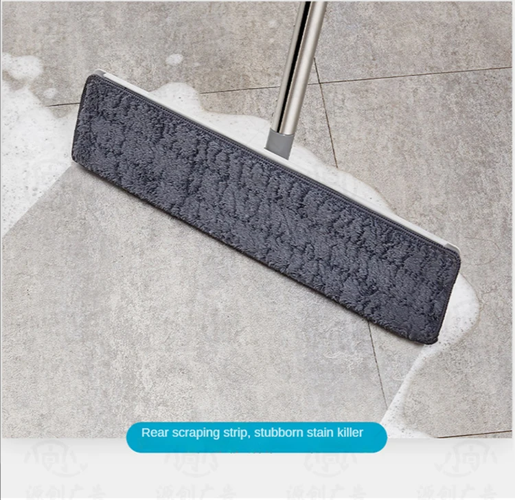 2022 New Hand Free Self-cleaning 42cm Enlarged Panel Mite Removal Disinfection Floor Cleaning Squeeze Flat Mop
