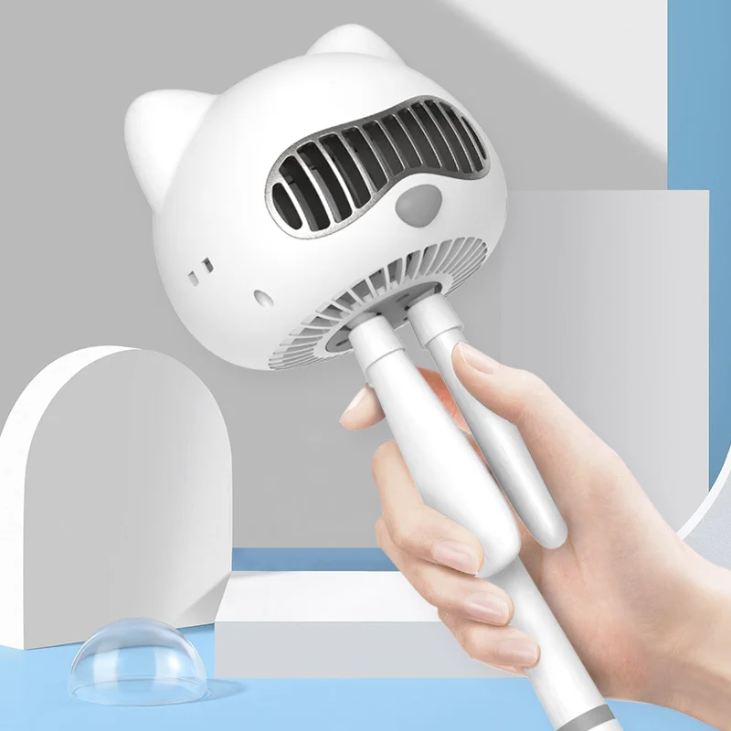 OEM  Factory Price Rechargeable Battery Summer Stroller Fan Cooling Lovely Hello Kitty Cat Style Fan For Child Baby